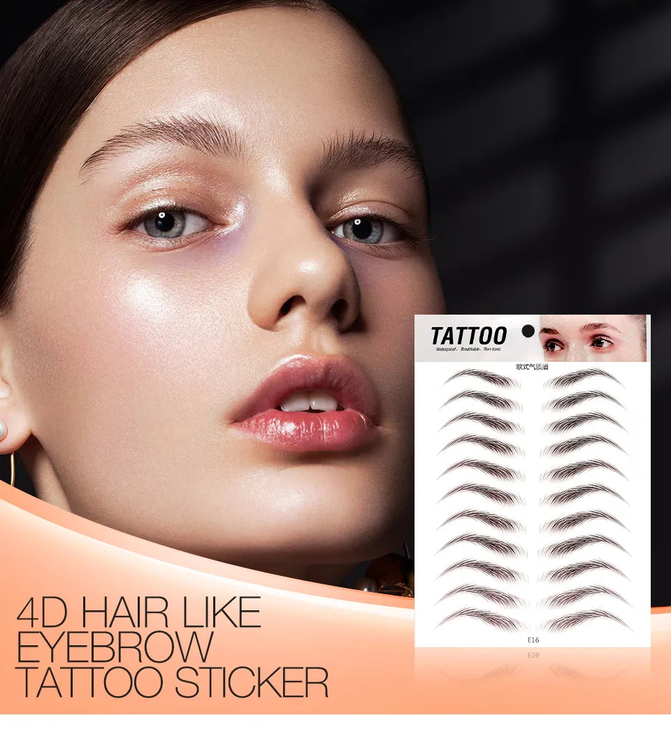 Eyebrows Sticker 4D Hair
