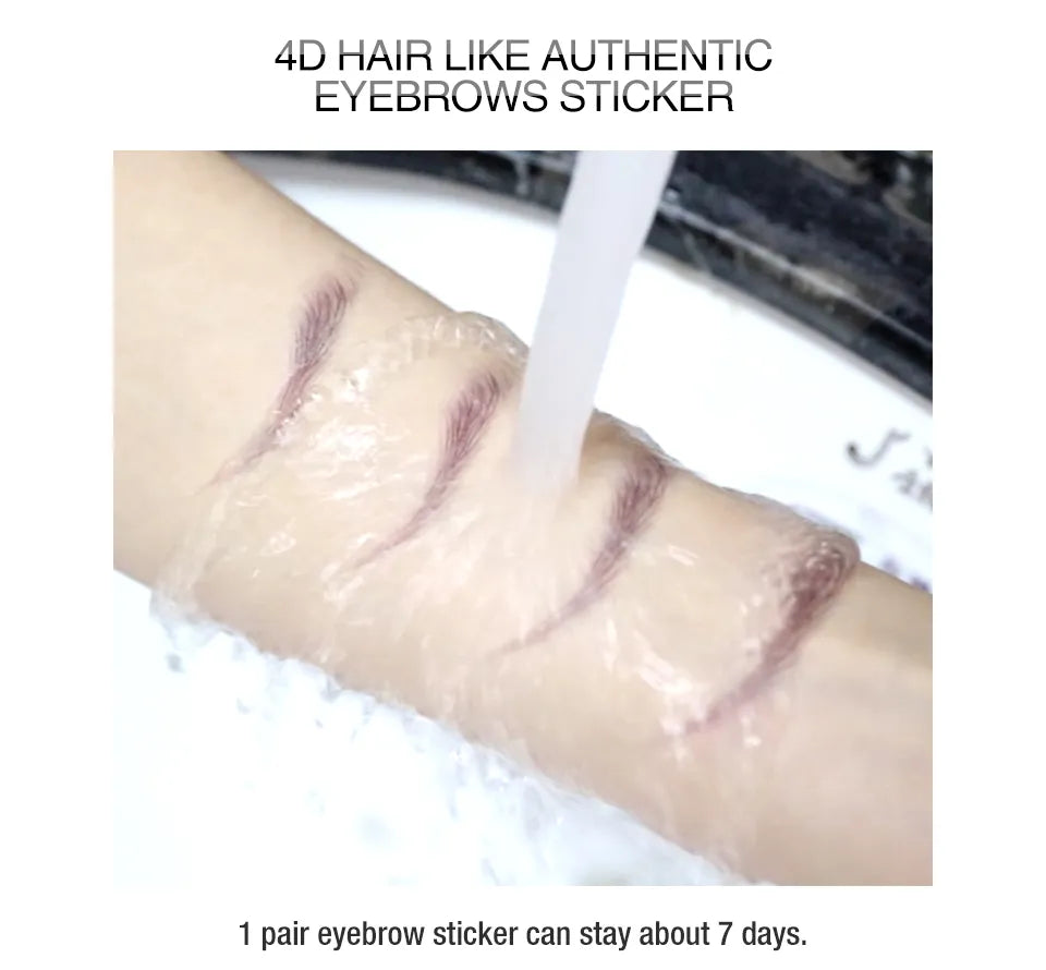 Eyebrows Sticker 4D Hair