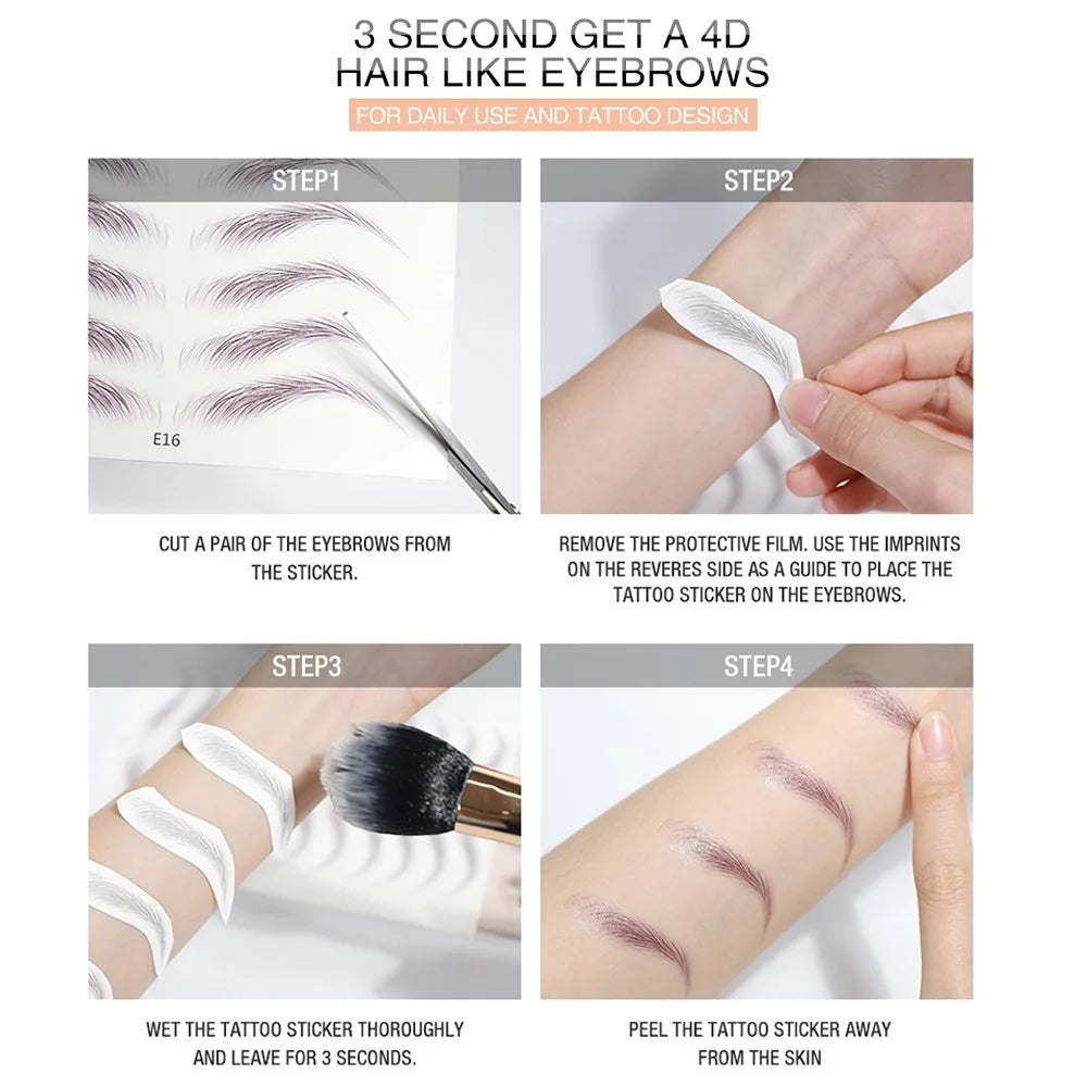 Eyebrows Sticker 4D Hair
